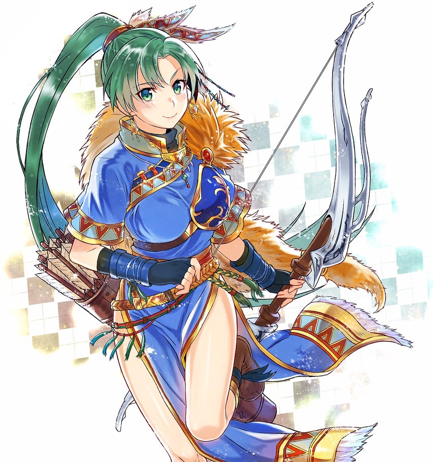 lyn (fire emblem and 2 more) drawn by yuki_(sumaburalove)