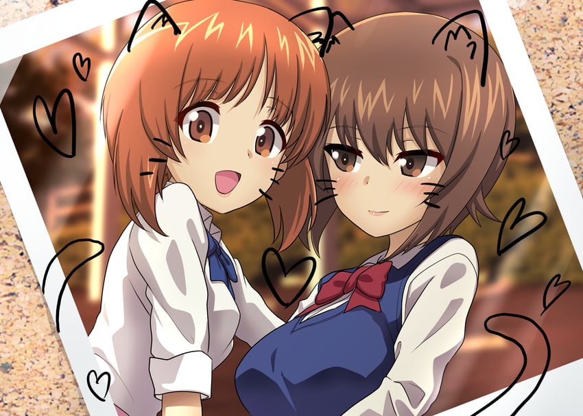 nishizumi miho and nishizumi maho (girls und panzer) drawn by shiina_excel