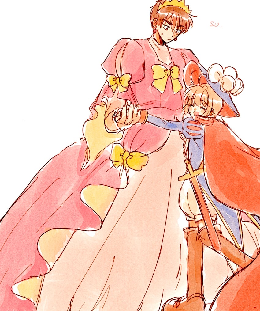 kinomoto sakura and kinomoto touya (cardcaptor sakura) drawn by mi3331