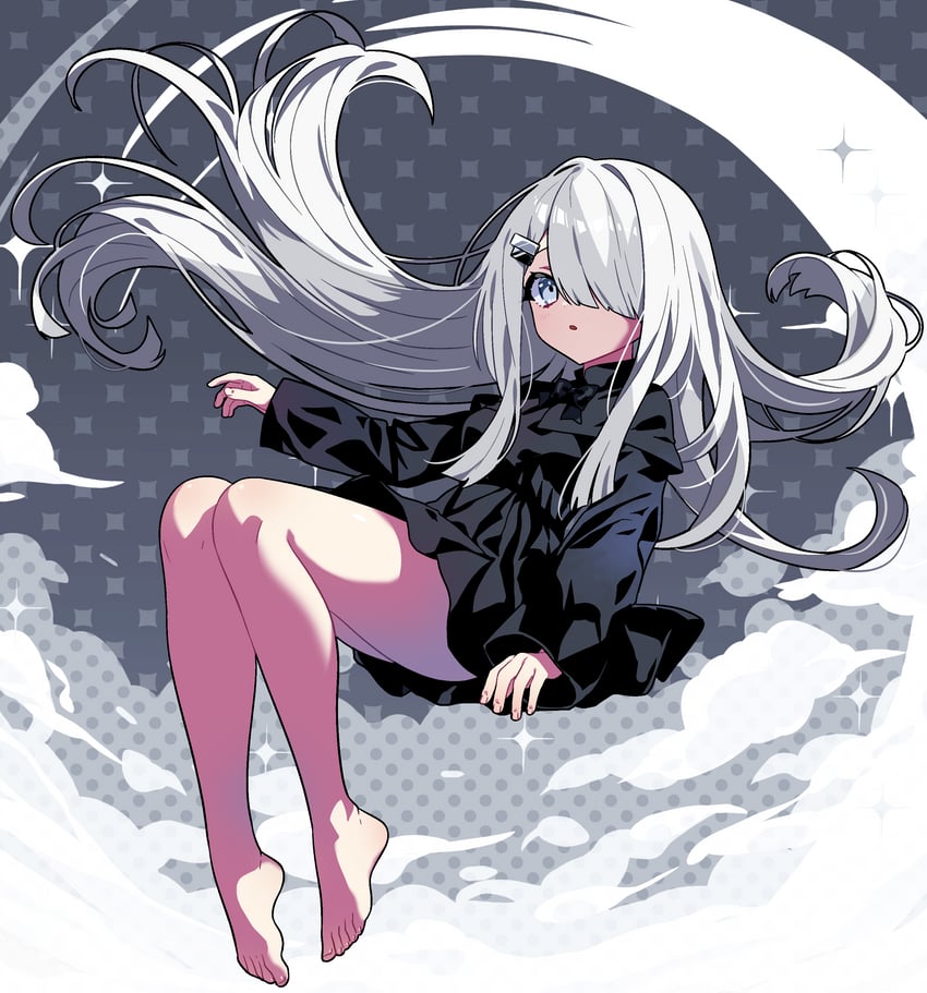noir (indie virtual youtuber and 1 more) drawn by ryo_(0626kk)