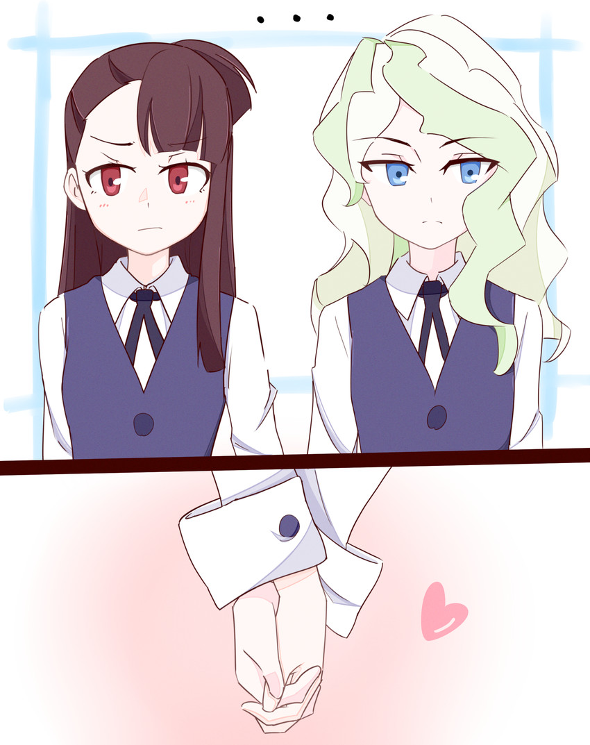 kagari atsuko and diana cavendish (little witch academia) drawn by nagi_(tmitu-n)
