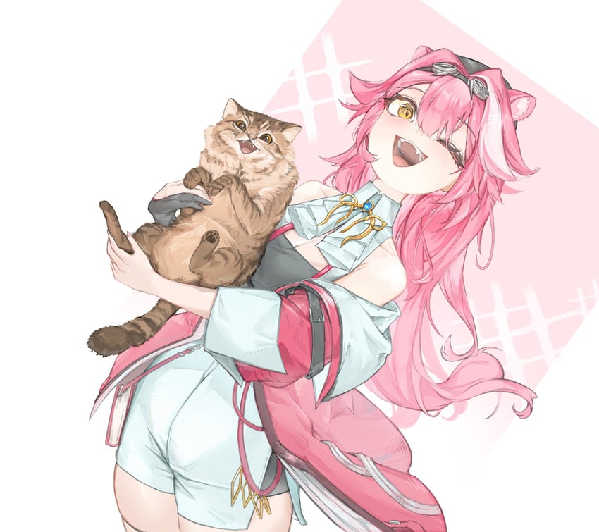 raora panthera (hololive and 1 more) drawn by dahaidan