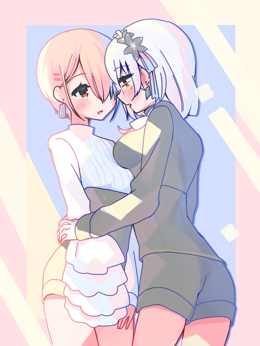 kayamori ruka and izumi yuki (heaven burns red) drawn by 10_(sei)