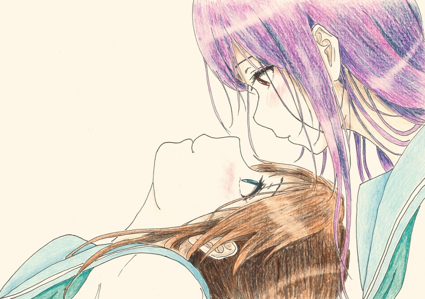 yoroizuka mizore and kasaki nozomi (hibike! euphonium and 1 more) drawn by bbmasa
