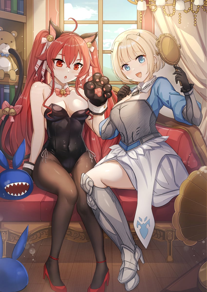 eris greyrat, justia, and twing glutti (mushoku tensei and 2 more) drawn by yougenko
