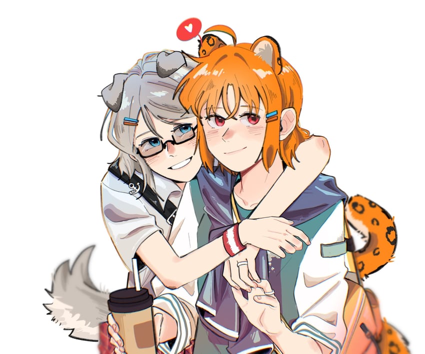 watanabe you and takami chika (love live! and 1 more) drawn by saki_rkaina