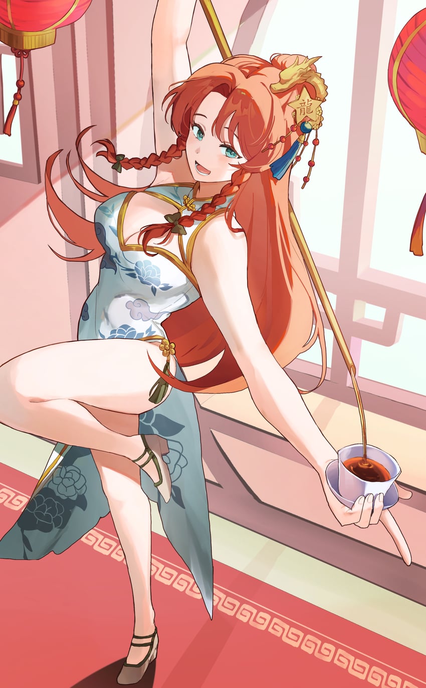 hong meiling (touhou and 1 more) drawn by sarukana