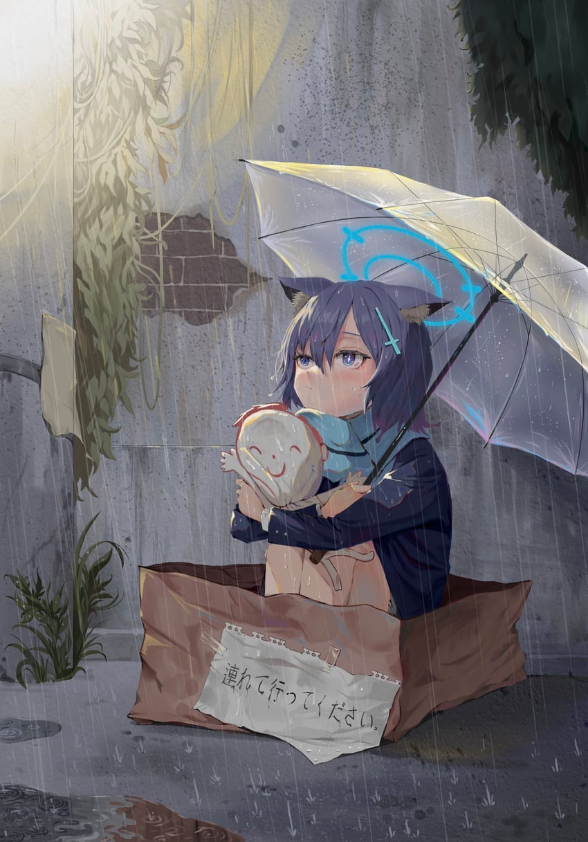 sensei, doodle sensei, and shiroko (blue archive) drawn by kongaru_123