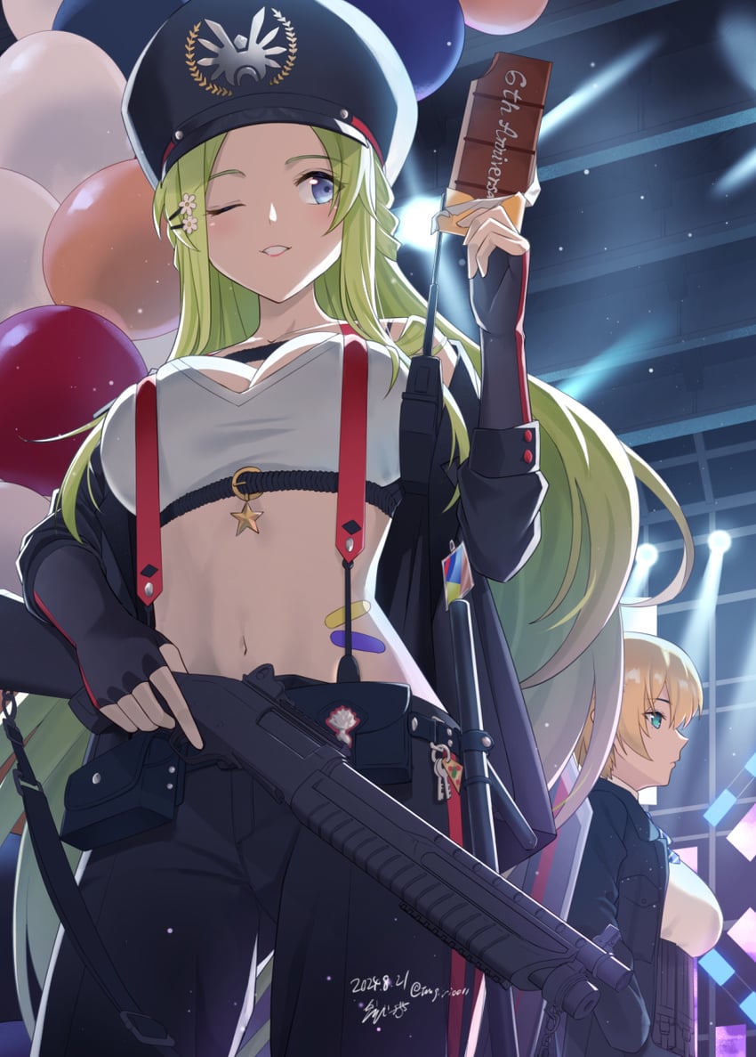 vsk-94 and fp-6 (girls' frontline) drawn by sarasa_(kanbi)