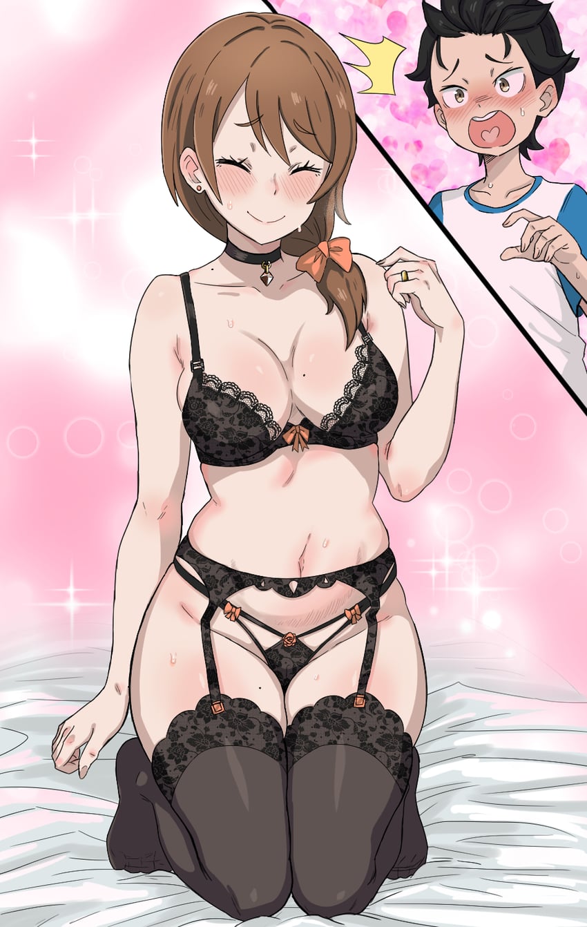 natsuki subaru and natsuki naoko (re:zero kara hajimeru isekai seikatsu) drawn by cutiemachina
