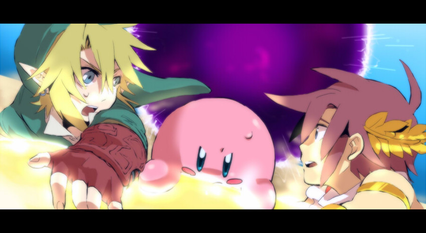 link, kirby, and pit (the legend of zelda and 3 more)