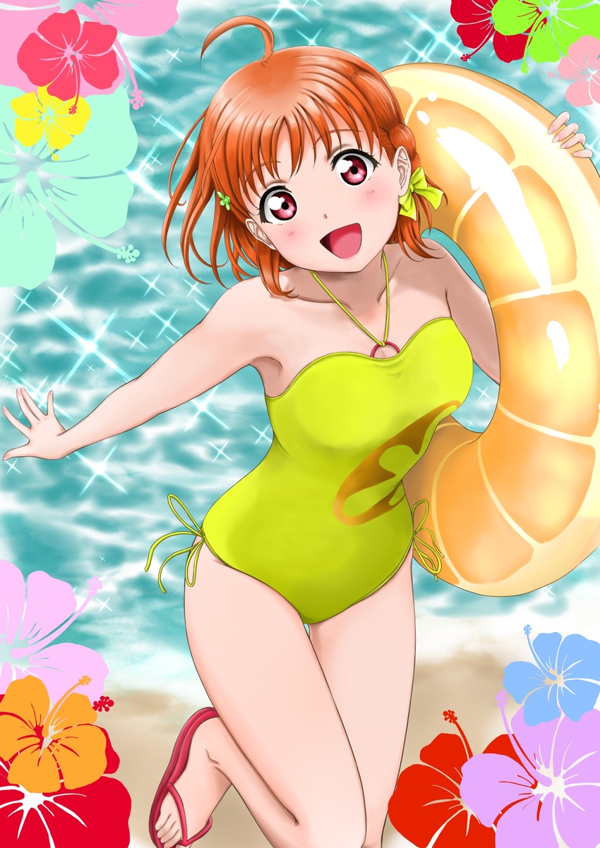 takami chika (love live! and 1 more) drawn by bosutonii