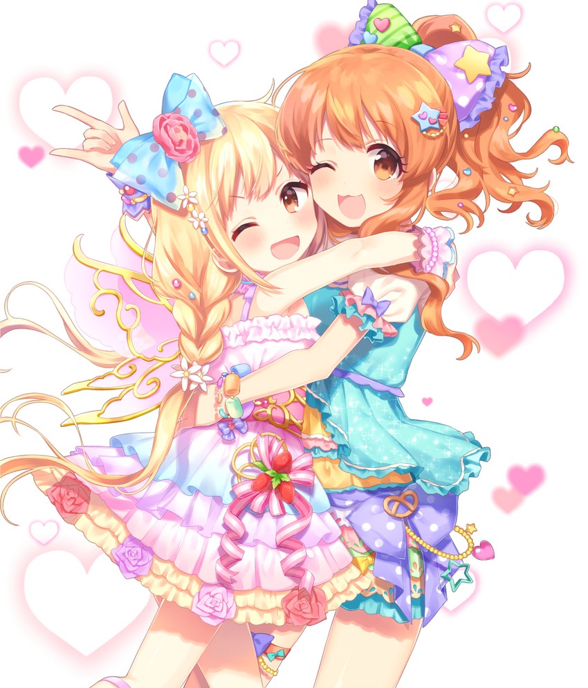 futaba anzu and moroboshi kirari (idolmaster and 2 more) drawn by komachi_pochi