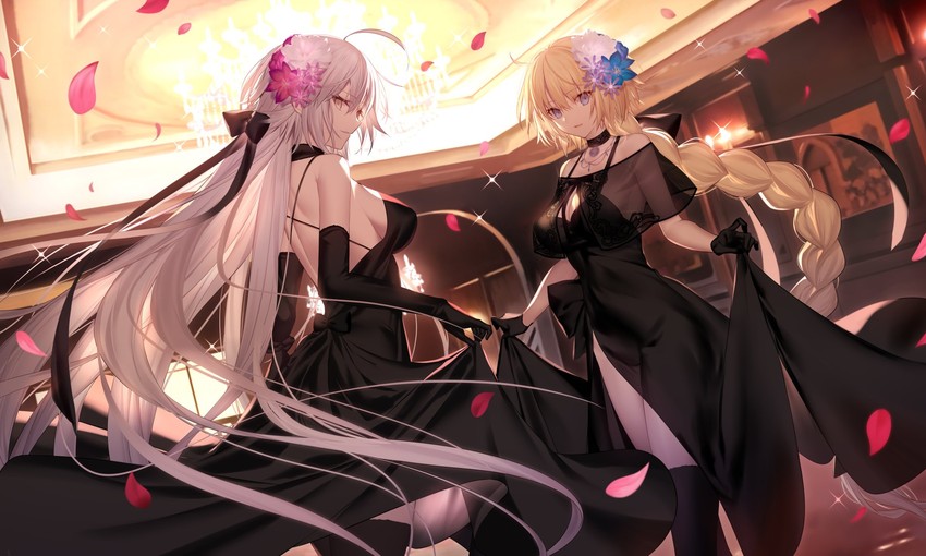jeanne d'arc alter and jeanne d'arc (fate and 1 more) drawn by mashima_saki_(mashimasa)