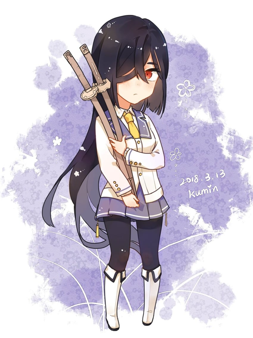 origami yukari (toji no miko) drawn by kumin_(6939359)