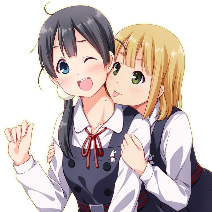 kitashirakawa tamako and tokiwa midori (tamako market) drawn by sayousuke