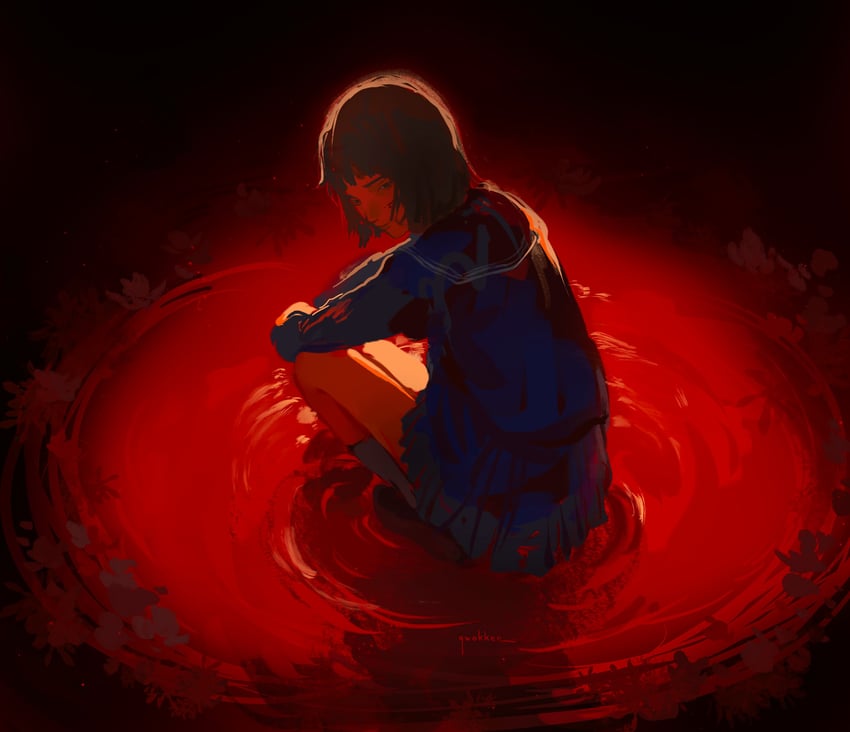 shimizu hinako (silent hill and 1 more) drawn by qwokken