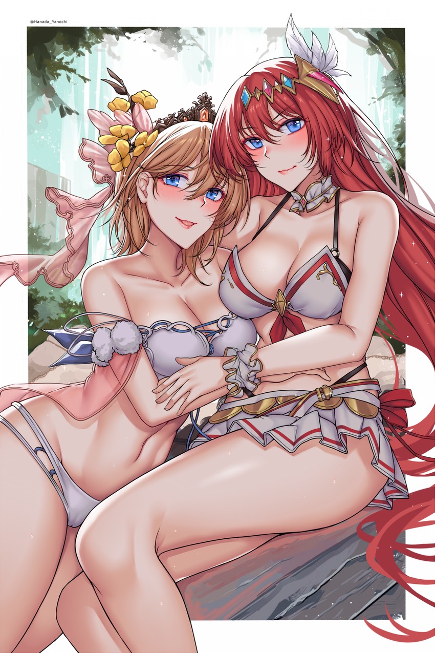 europa, godsworn alexiel, and alexiel (granblue fantasy) drawn by hanada_yanochi