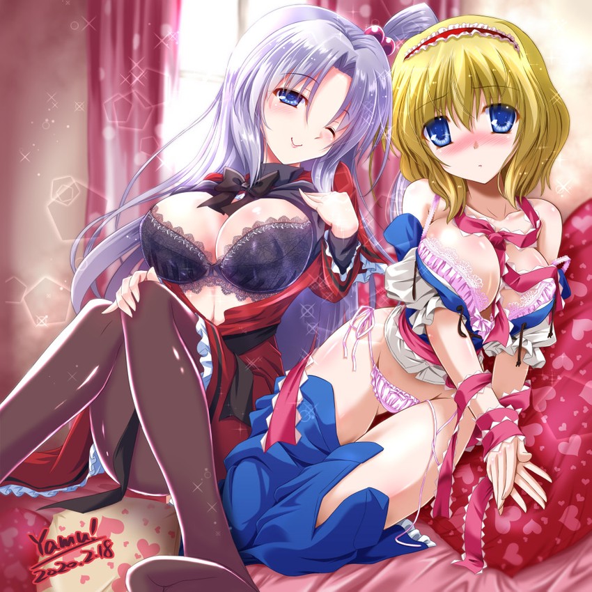 alice margatroid and shinki (touhou) drawn by yamu_(reverse_noise)