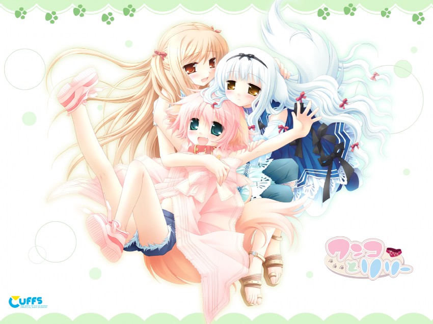 wanko, lily, and touko (wanko to lily) drawn by sakurazawa_izumi