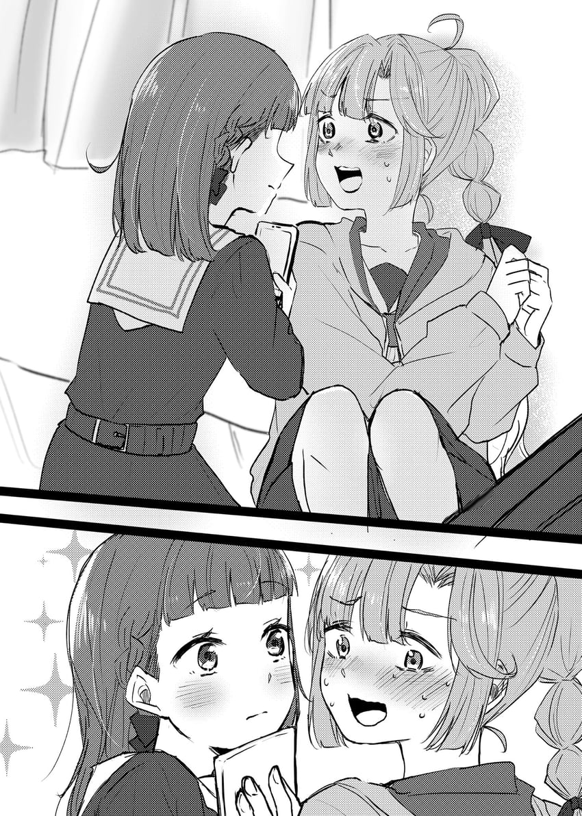 anyoji hime and kachimachi kosuzu (love live! and 1 more) drawn by namazakana_kuenai