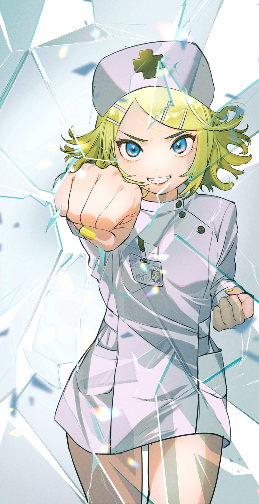 kagamine rin and shiina ringo (vocaloid) drawn by naimaze_atakamo