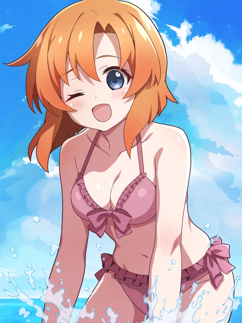ryuuguu rena (higurashi no naku koro ni) drawn by niyane
