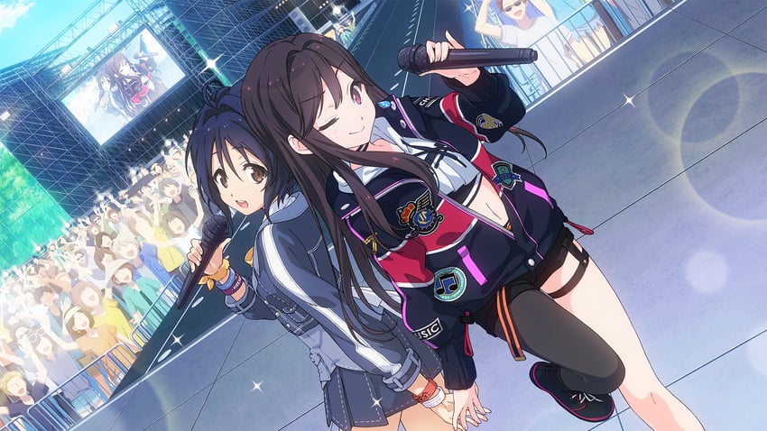 takigawa miu and marunouchi kaoruko (22/7 and 1 more)