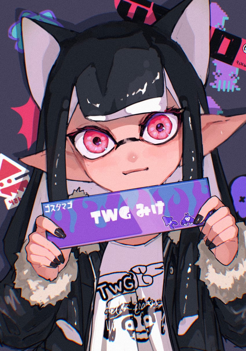 inkling player character and inkling girl (splatoon and 1 more) drawn by shafu