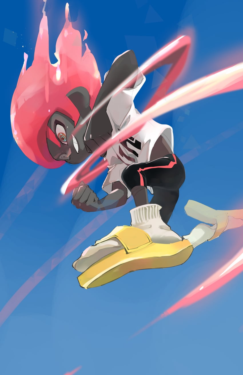 octoling player character and octoling boy (splatoon) drawn by koike3582