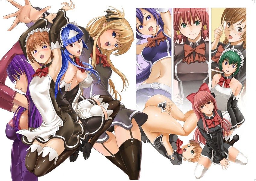 shalon, aloe, ruquia, malariya, clala, and 5 more (quiz magic academy) drawn by hakaba_(dairiseki)