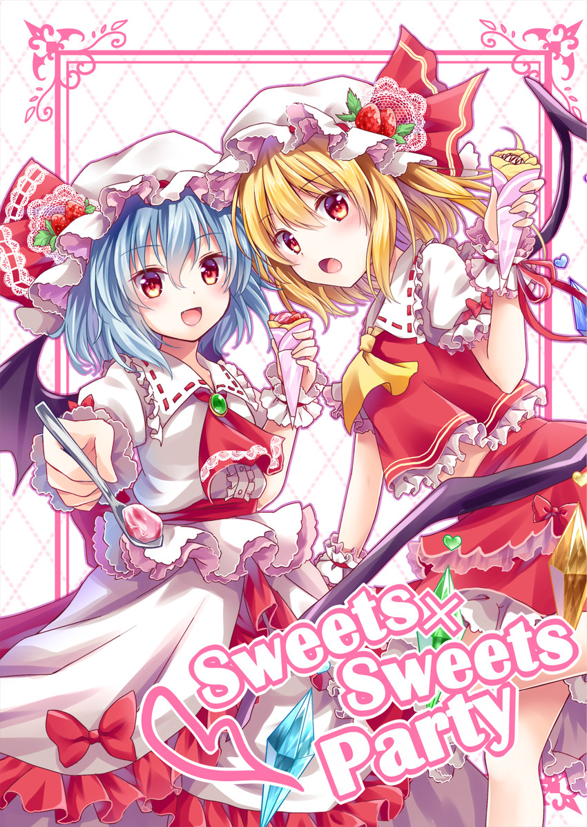 remilia scarlet and flandre scarlet (touhou) drawn by kure~pu