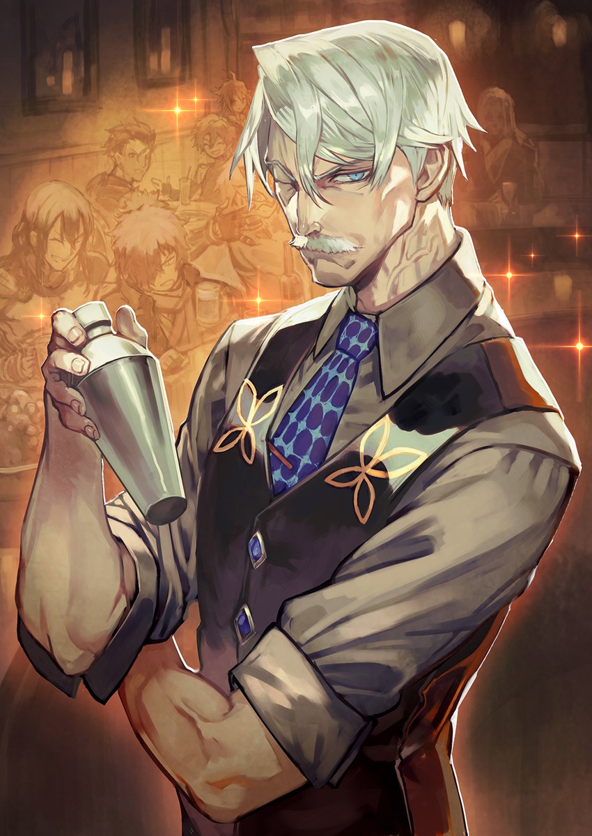 diarmuid ua duibhne, sieg, okada izou, james moriarty, yan qing, and 3 more (fate and 2 more) drawn by lack