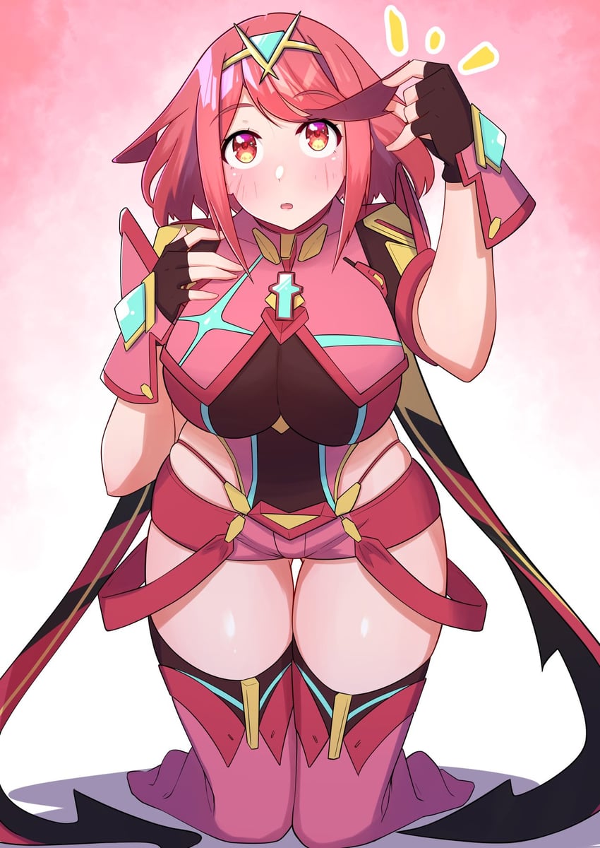 pyra (xenoblade chronicles and 1 more) drawn by osora_(judithandlilith)