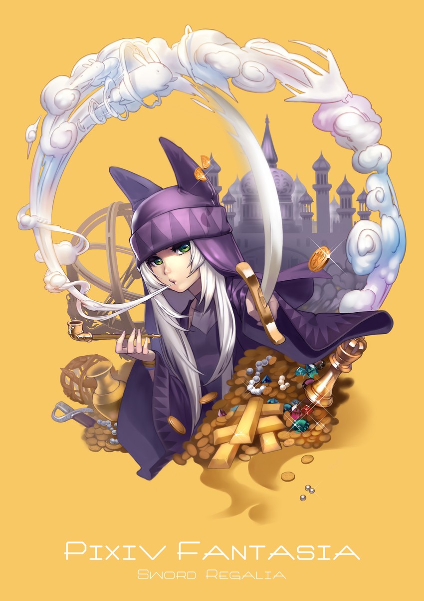 merchant king aya (pixiv fantasia and 1 more) drawn by yukiusagi1983
