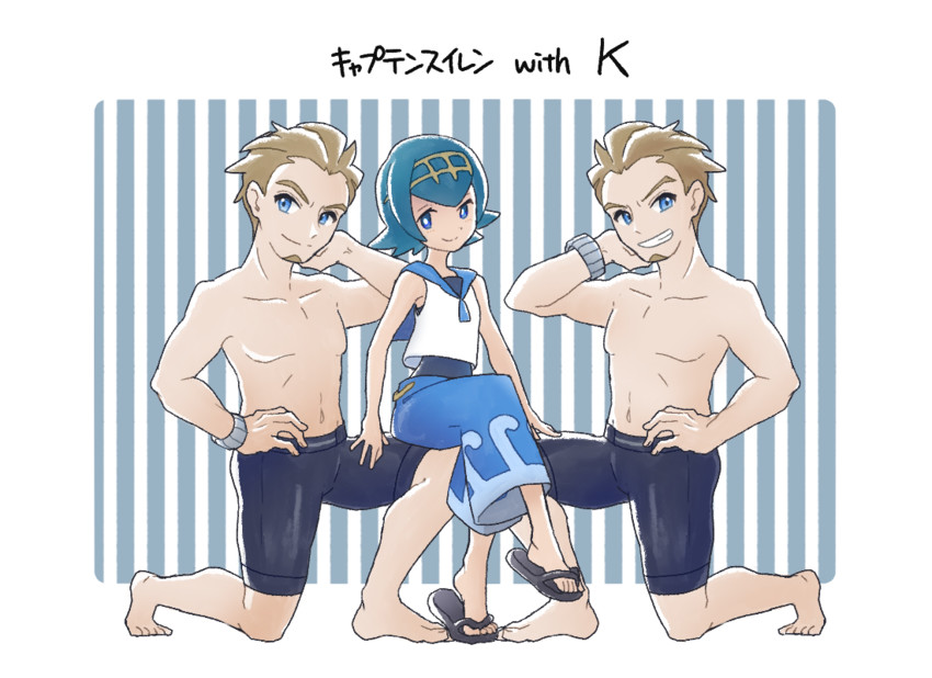 lana, swimmer, and blouson chiemi (pokemon and 1 more) drawn by miu_(miuuu_721)