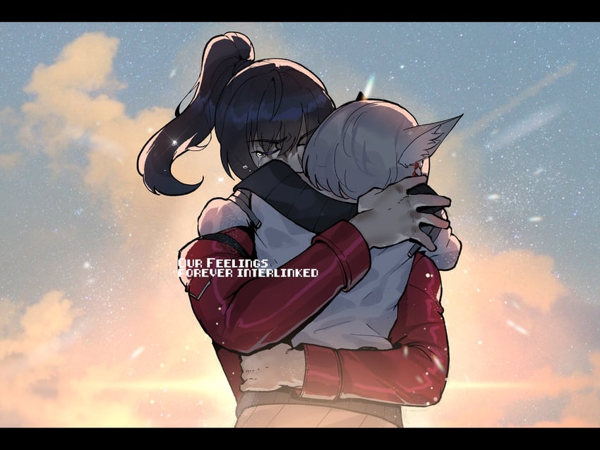 mio and noah (xenoblade chronicles and 1 more) drawn by nyantcha