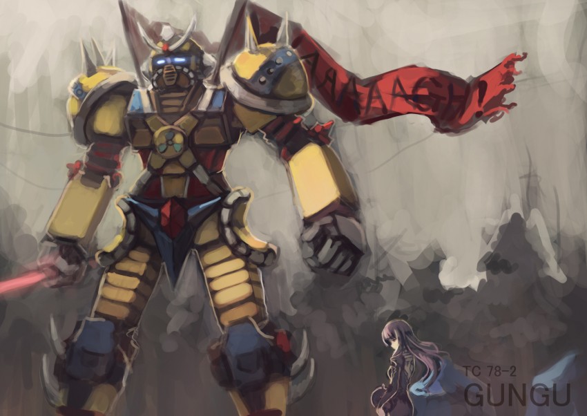 ork and chinese gundam (gundam and 1 more) drawn by bryanth