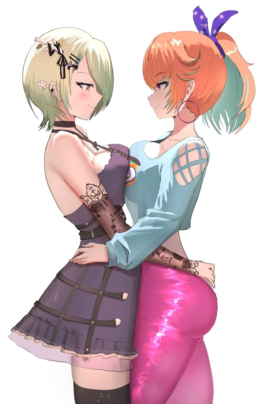 takanashi kiara and ceres fauna (hololive and 1 more) drawn by angelchama