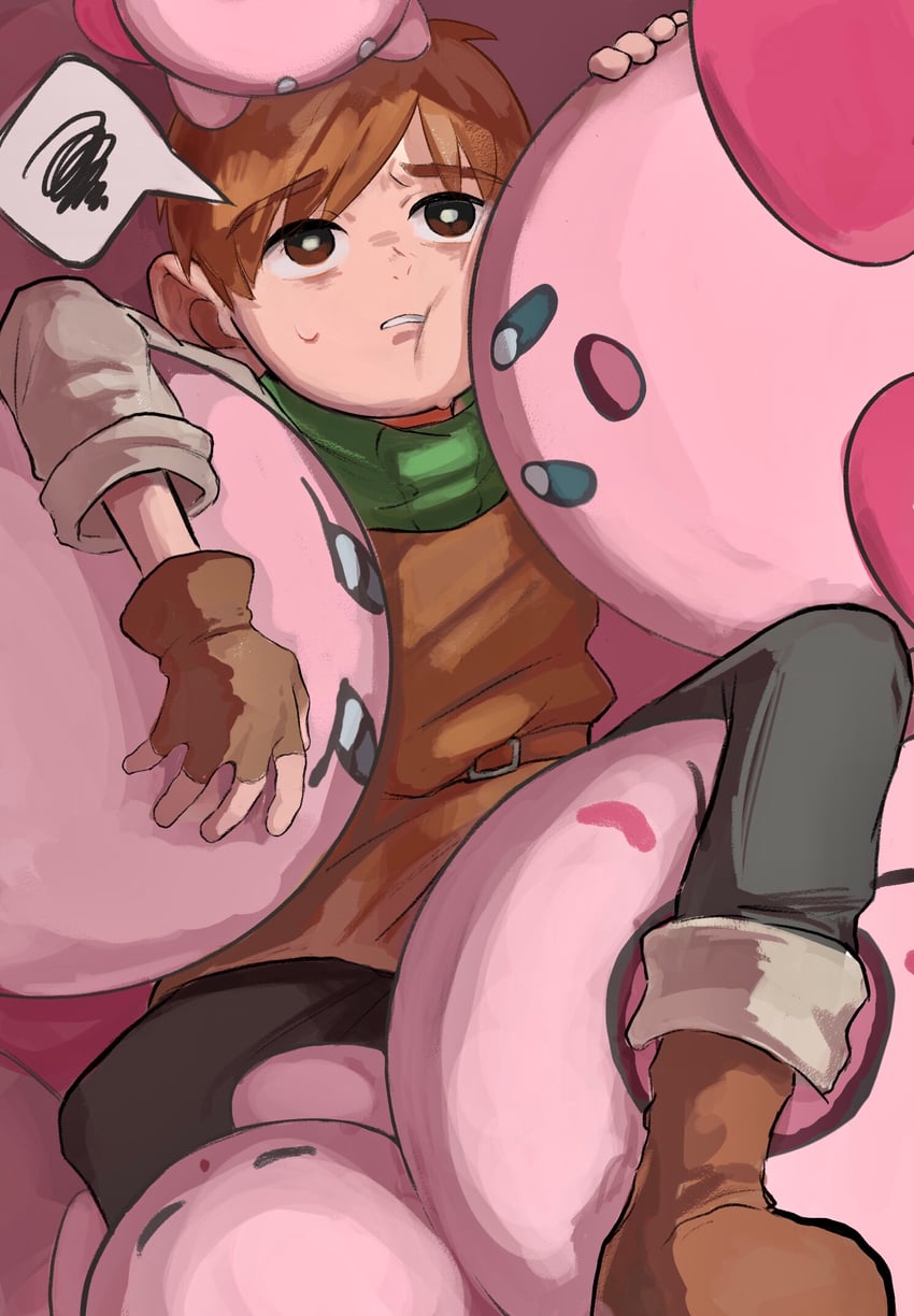 kirby and chilchuck tims (dungeon meshi and 1 more) drawn by namakubi03