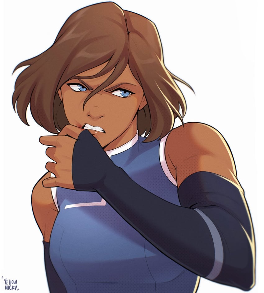 korra (avatar legends and 1 more) drawn by yellow_nicky