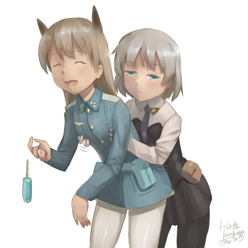 sanya v. litvyak and eila ilmatar juutilainen (world witches series and 1 more) drawn by kanokoga