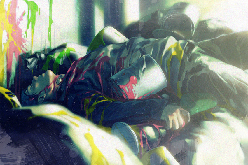 phoenix wright (ace attorney and 1 more) drawn by a_k_i