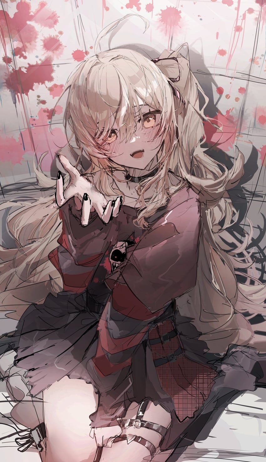 nanashi mumei and nightmare (hololive and 1 more) drawn by ummwa