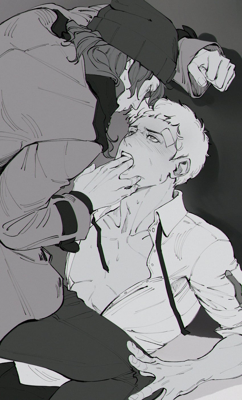 sanada akihiko and aragaki shinjirou (persona and 1 more) drawn by limach-an