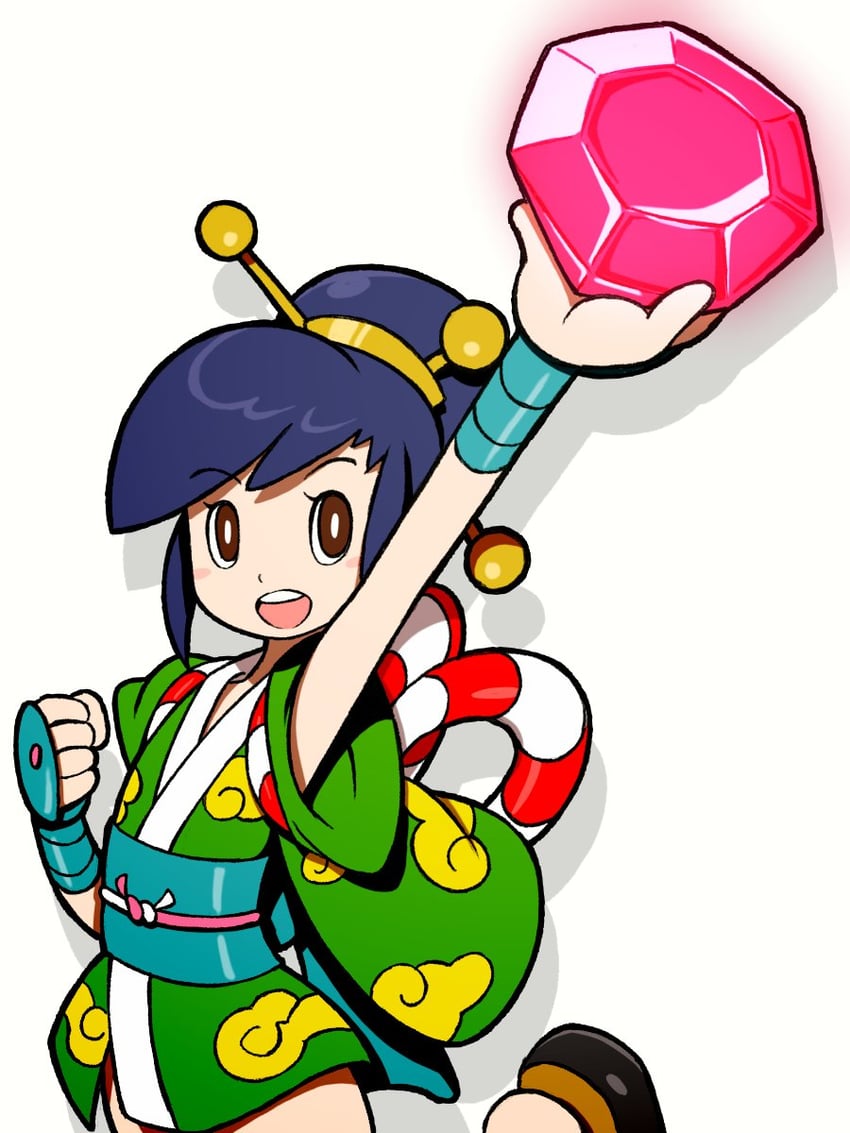 ayame (power stone) drawn by beeru_(veil8801)