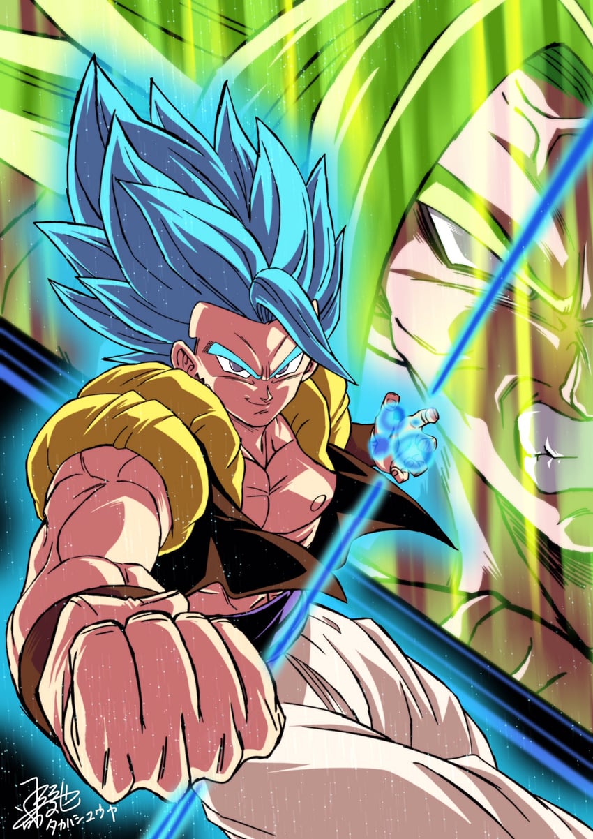 Gogeta SS Blue Drawing From Dragon Ball Super: Broly