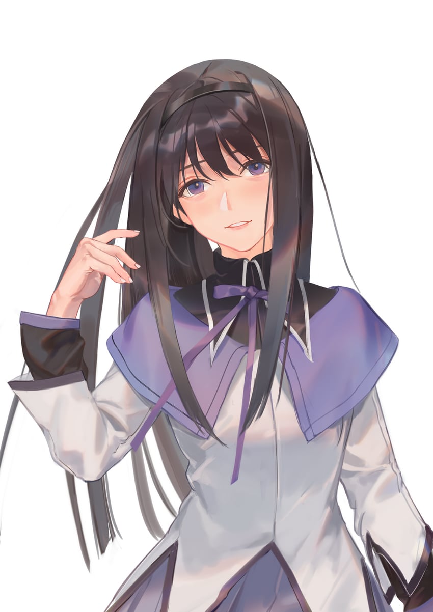 akemi homura (mahou shoujo madoka magica) drawn by asagami_(hnt16303310)