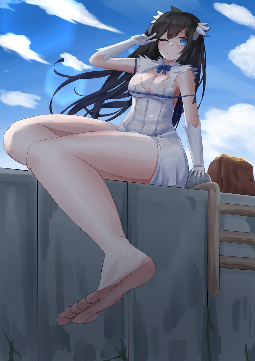 hestia (dungeon ni deai wo motomeru no wa machigatteiru darou ka) drawn by zelrari