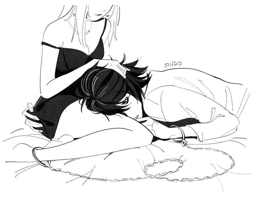 l and amane misa (death note) drawn by findoworld